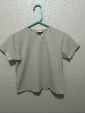 Jungmaven Isola Tee Hemp Blend Cropped Ribbed Tee Beige Slow Fashion XS–M